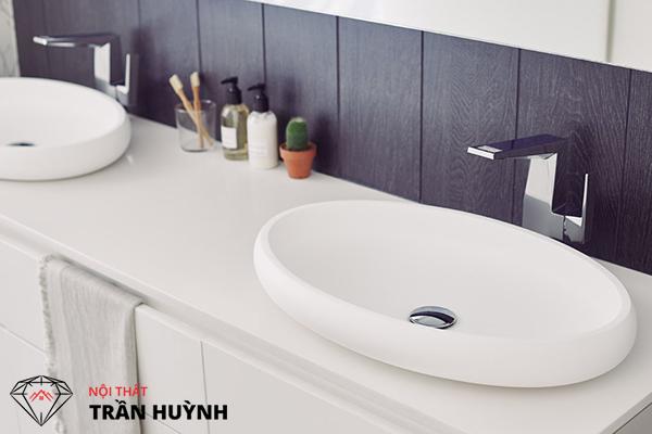 Lavabo bằng đá Solid Surface