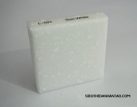 Đá nhân tạo Solid surface L101 Sun White