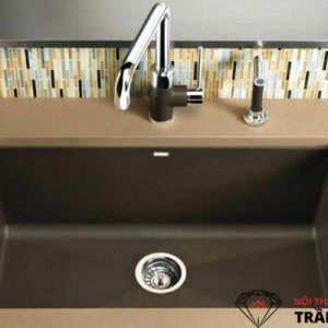 Bồn rửa chén đá nhân tạo đồ nội thất đẹp bền sang