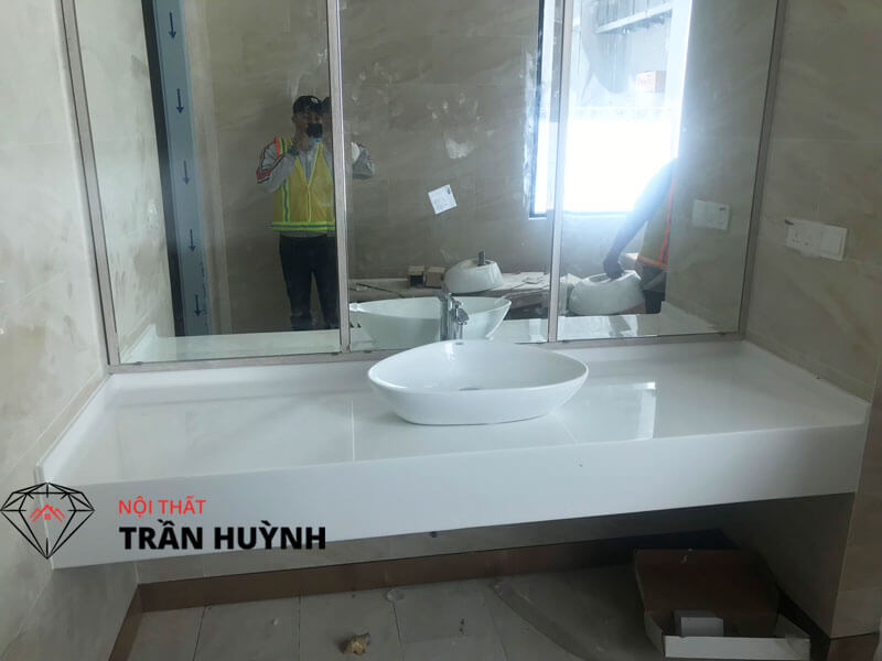 báo giá đá nhân tạo làm lavabo