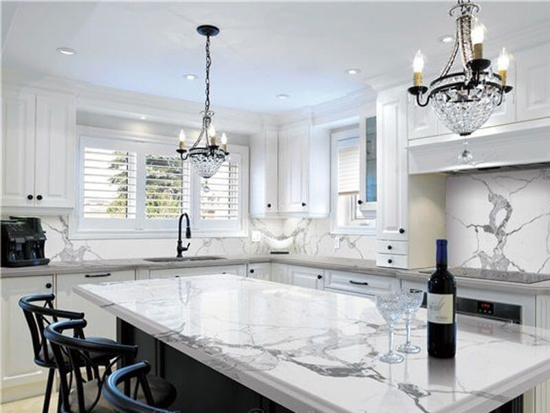 đá marble ốp mặt bếp