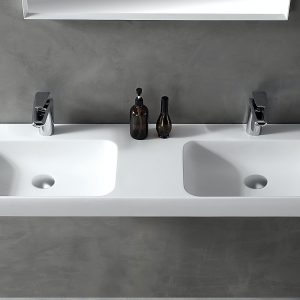 Lavabo đá nhân tạo đơn giản