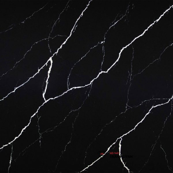 Đá thạch anh nhân tạo Nero Marquina