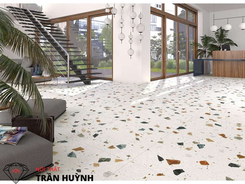 Đá nhân tạo Terrazzo ứng dụng những thiết kế ấn tượng, độc đá