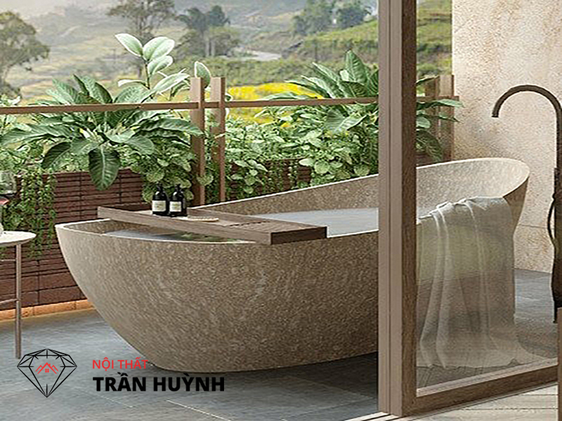 Bồn tắm đá mài terrazzo cao cấp sang trọng sự lựa chọn hoàn hảo