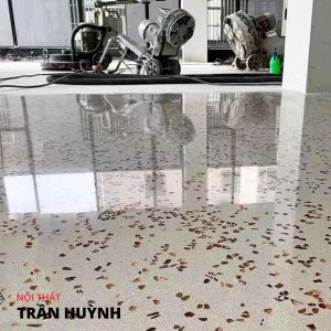 Cách phục hồi sàn đá mài terrazzo sáng bóng như mới