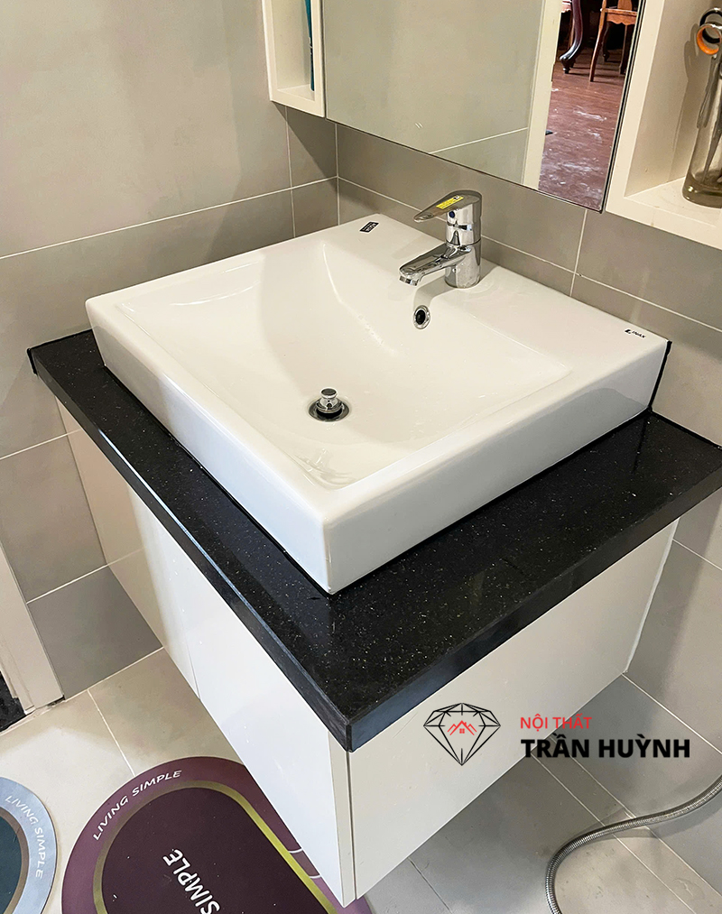 Bàn Lavabo Đá Kim Sa Trung – Vẻ Đẹp Vượt Thời Gian| Dự Án Khách P9, Quận Phú Nhuận