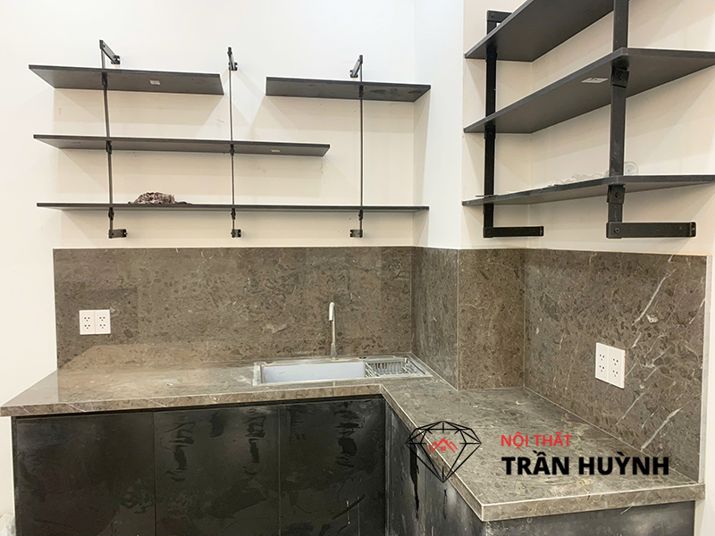 Đá Marbel Savana Grey Cao Cấp Ốp Quầy Bar & Bếp Dự Án Thủ Đức