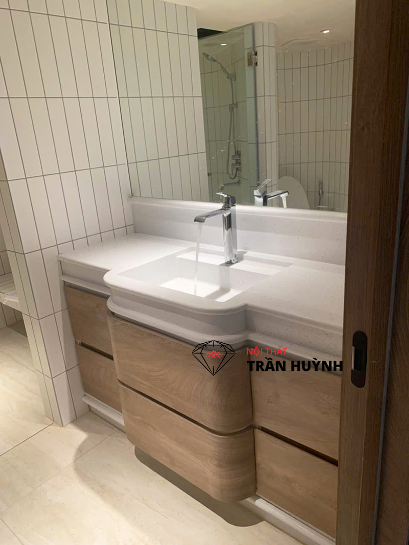Dự án Lavabo đá nhân tạo mã CP302 Ice Cubic tại Quận 7- Đẳng Cấp Trong Từng Chi Tiết