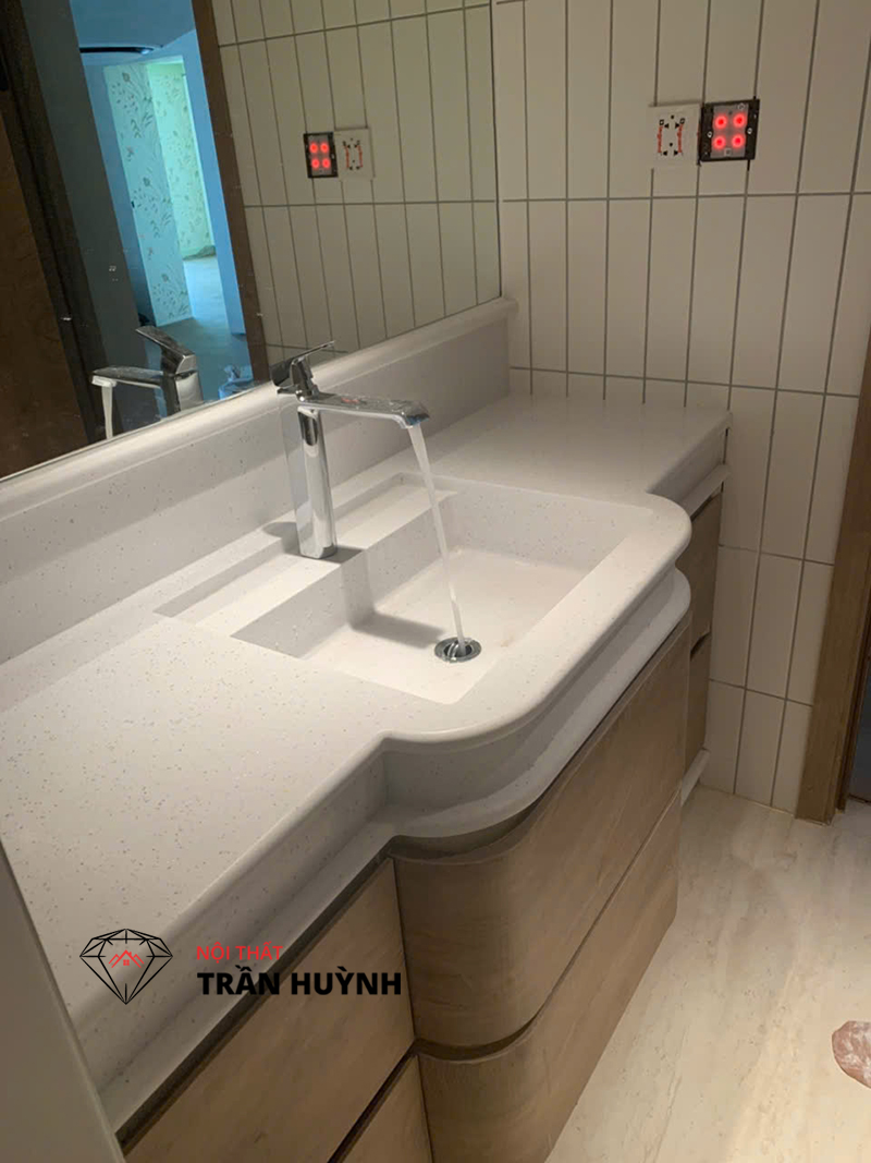 Dự án Lavabo đá nhân tạo mã CP302 Ice Cubic tại Quận 7- Đẳng Cấp Trong Từng Chi Tiết