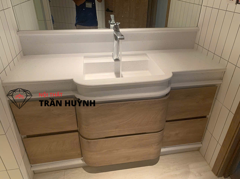 Dự án Lavabo đá nhân tạo mã CP302 Ice Cubic tại Quận 7- Đẳng Cấp Trong Từng Chi Tiết