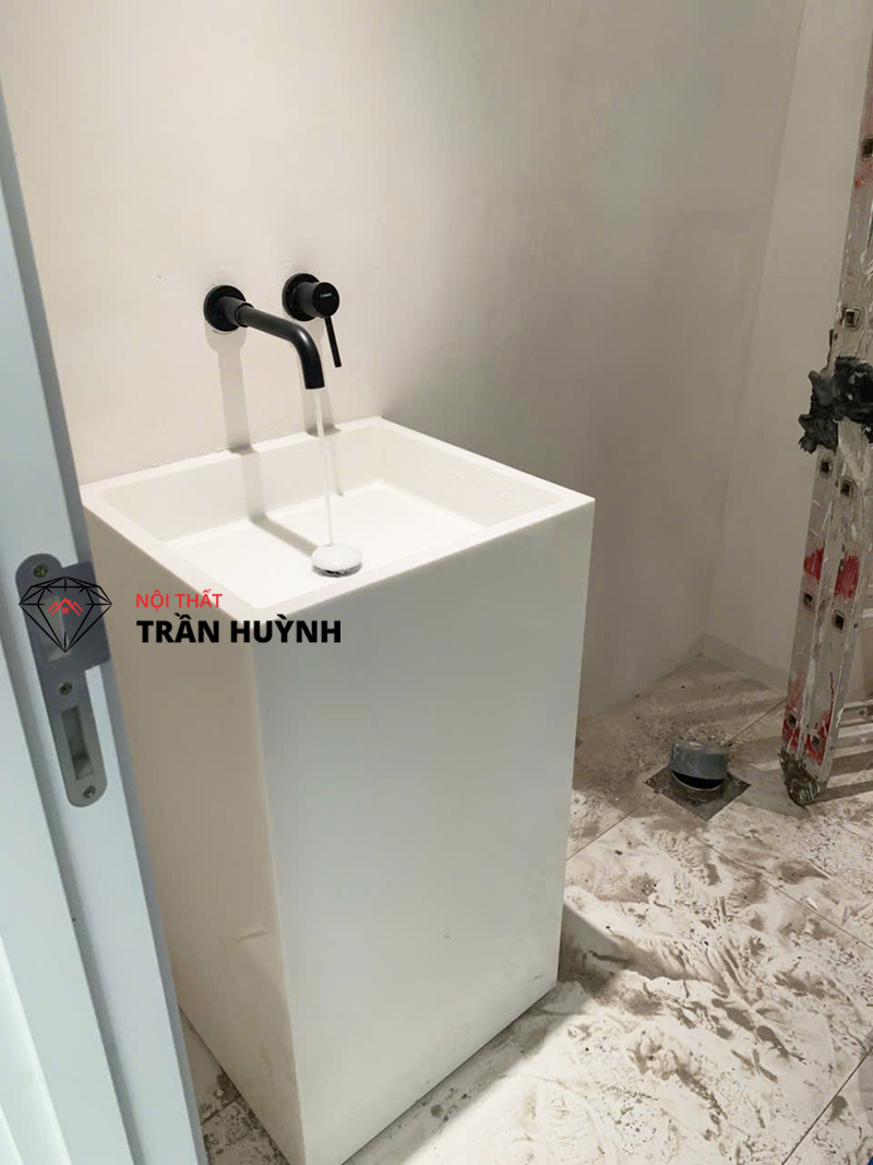 Masteri Quận 9 | Thi Công Mặt Bàn Đảo, Lavabo, Bồn Tắm Bằng Đá Solid Surface – Tinh Tế Từng Chi Tiết