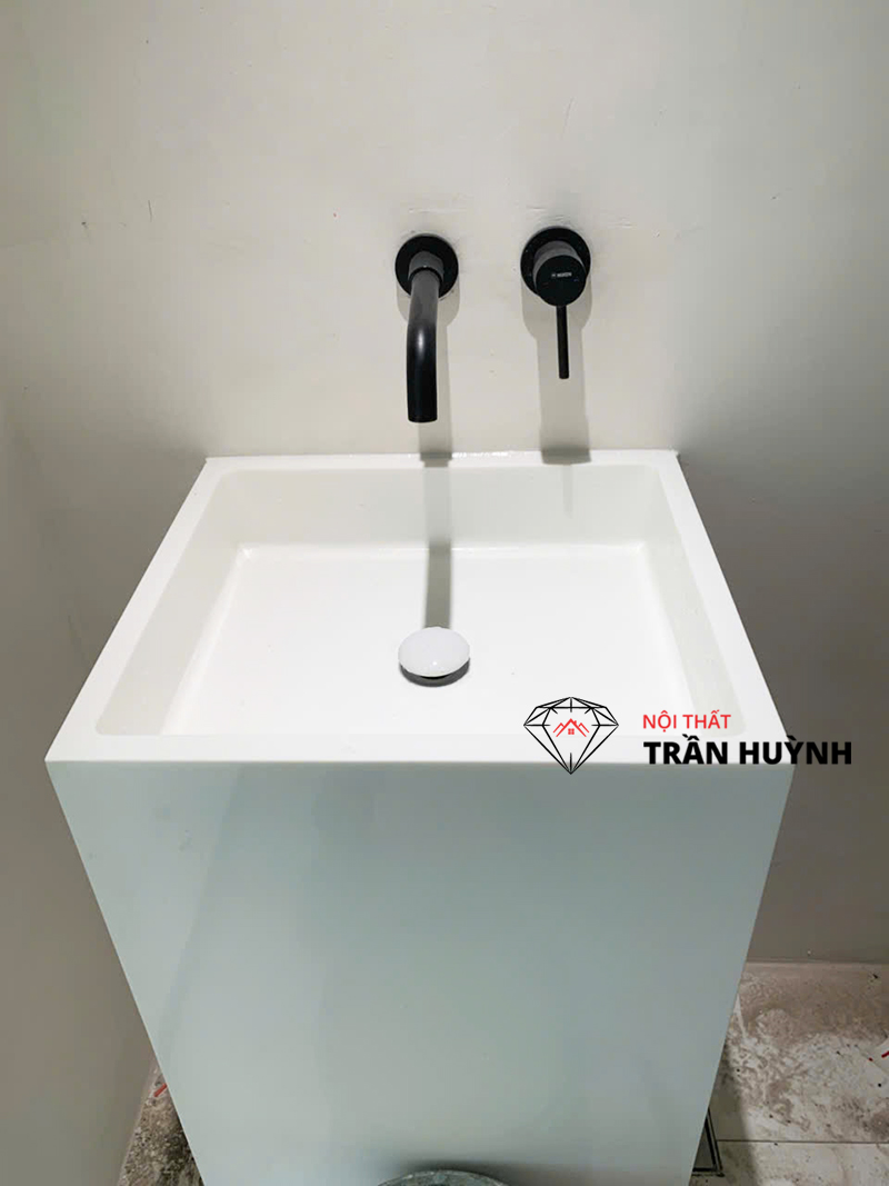 Masteri Quận 9 | Thi Công Mặt Bàn Đảo, Lavabo, Bồn Tắm Bằng Đá Solid Surface – Tinh Tế Từng Chi Tiết