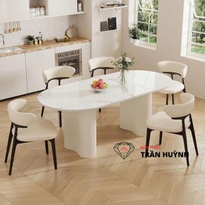 Bàn Ăn Mặt Đá Nhân Tạo – Xu Hướng Nội Thất Thời Thượng & Bền Bỉ