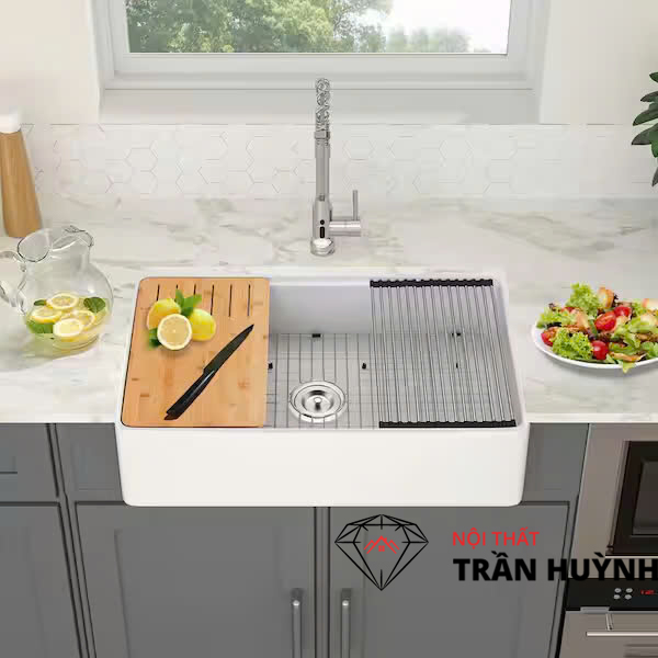 Bồn Rửa Chén Đá Nhân Tạo – Lựa Chọn Hiện Đại Cho Mọi Gian Bếp