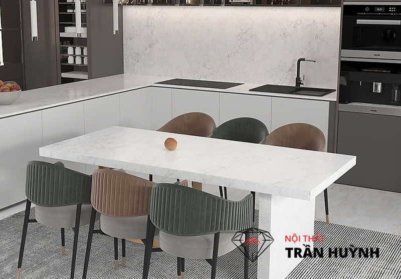 Mặt Bàn Đá Nhân Tạo Cao Cấp - Bền Đẹp, Giá Tốt, Thi Công Chuẩn