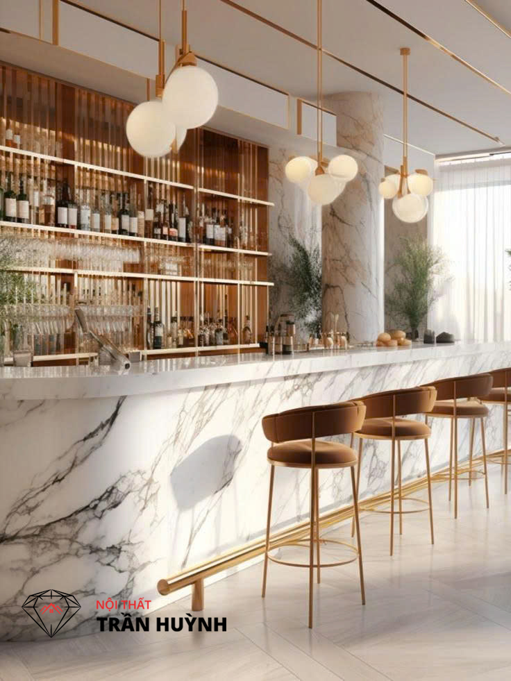 Top 10 Mẫu Quầy Bar Đá Nhân Tạo Đẹp Nhất 2025 – Xu Hướng Thiết Kế Mới