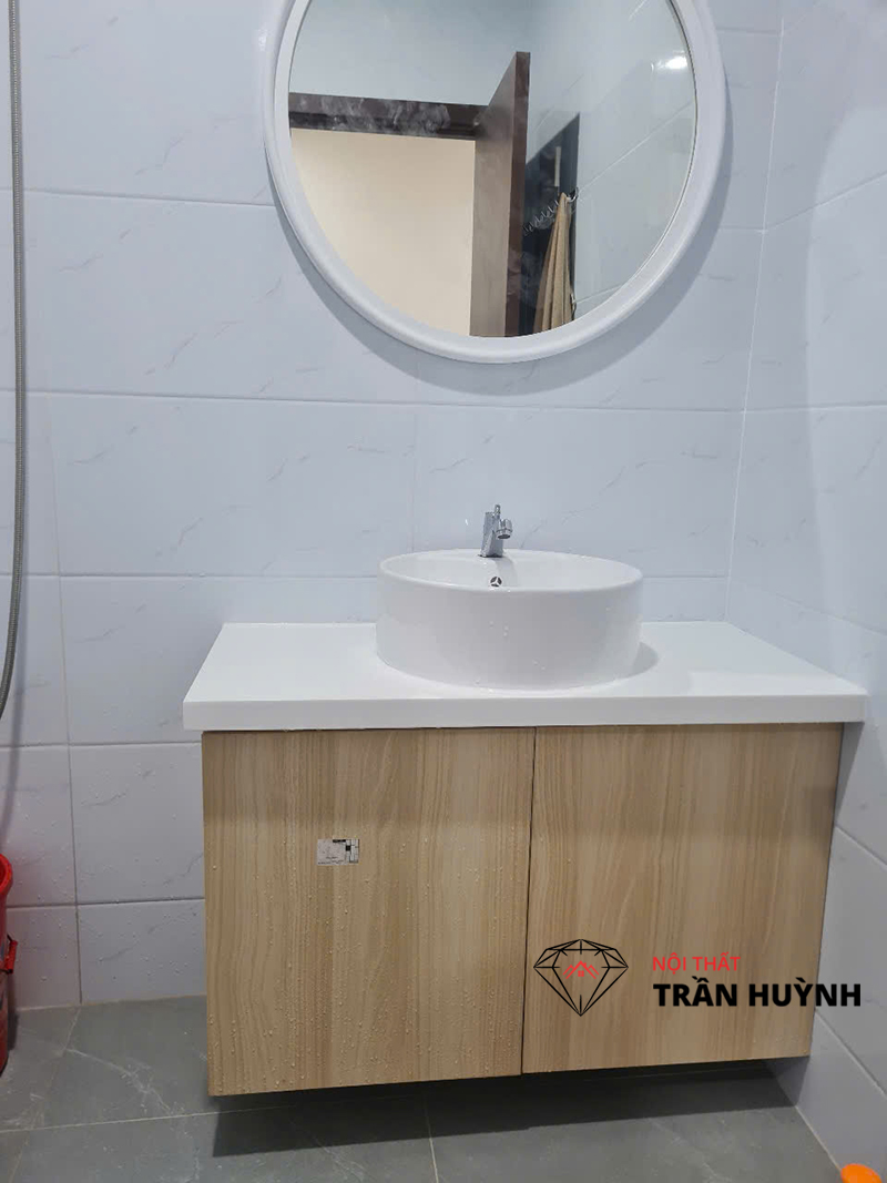 Thi Công Đá Solid Surface Mã S105 Ốp Bếp & Lavabo – Dự Án Seaview Vũng Tàu, TP.HCM