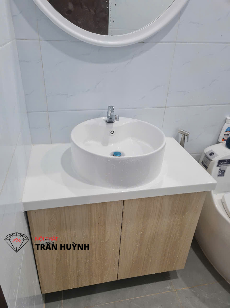 Thi Công Đá Solid Surface Mã S105 Ốp Bếp & Lavabo – Dự Án Seaview Vũng Tàu, TP.HCM