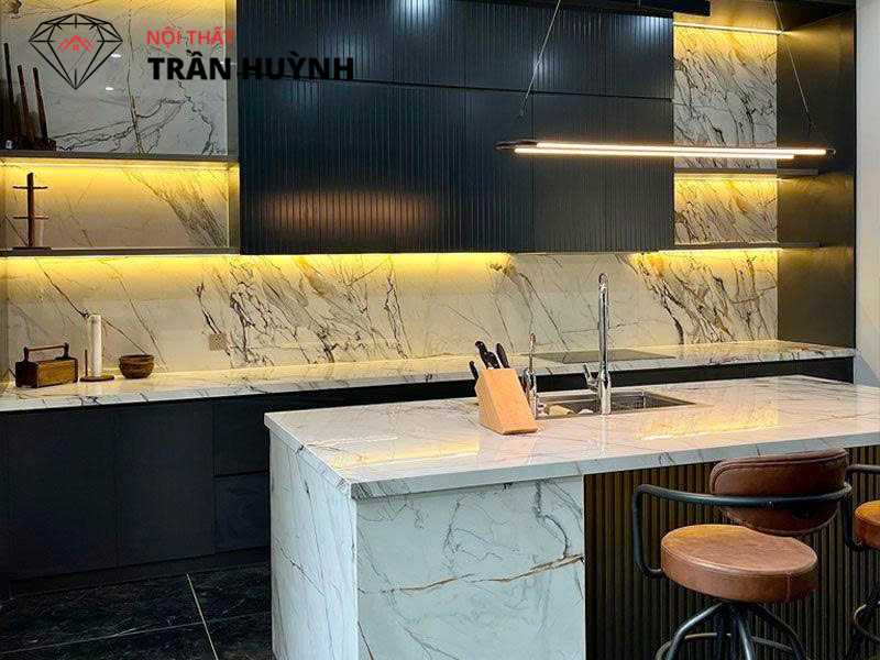 Đá Lamar Ốp Bếp Giá Bao Nhiêu? Báo Giá Trọn Gói Thi Công Mới Nhất