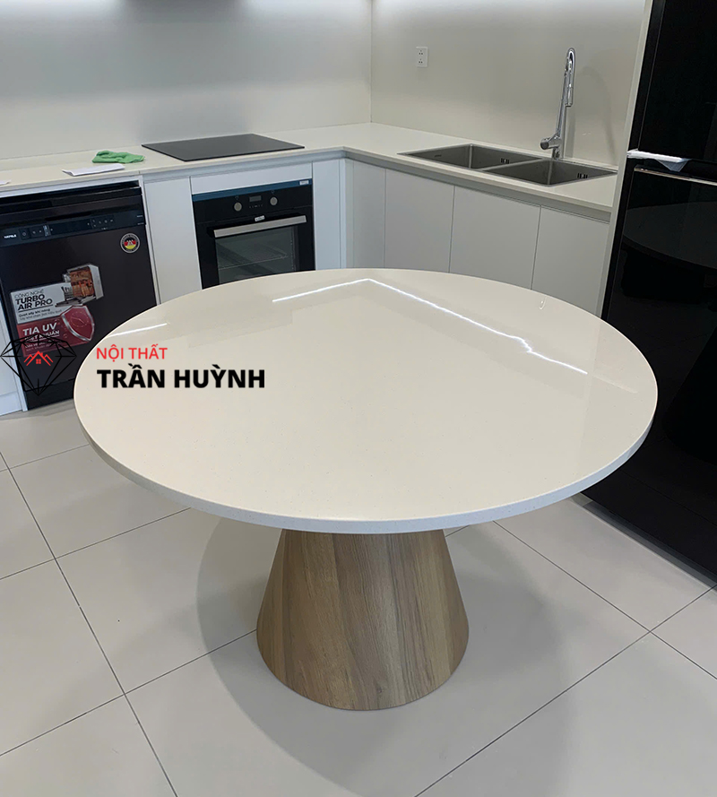 Thi Công Mặt Bàn Đá Solid Surface Tại 175 Nguyễn Cơ Thạch, Thủ Đức – Đẹp Chuẩn Từng Chi Tiết