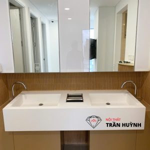 Dự Án Lavabo Đá Solid Surface Thẩm Mỹ Viện Mega GangNam tại 24 Nguyễn Bỉnh Khiêm Quận 1