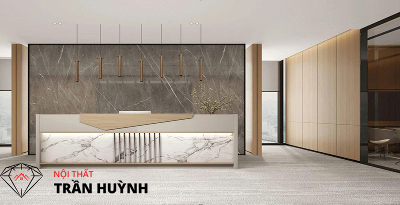 Đá Lamar Ốp Quầy Lễ Tân – Nâng Tầm Đẳng Cấp Thương Hiệu Của Bạn