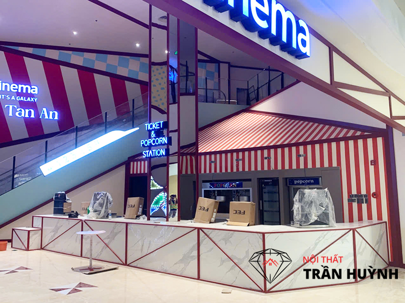 Mặt Bàn Lavabo & Quầy Bar Đá Nhân Tạo Lamar Vân Mây Tại Aeon Tân An Long An