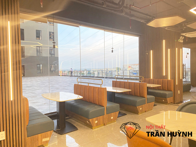 Dự Án Thi Công Thực Tế Tại Bcons Dĩ An Bình Dương – Hạng Mục Quầy Buffet, Quầy Bar, Quầy Lễ Tân, Bàn Ăn & Lavabo Đá Solid Surface Cao Cấp