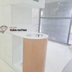 Dự Án 204 Nguyễn Lương Bằng – Thi Công Đá Solid Surface Cho Quầy Lễ Tân, Mặt Bếp, Lavabo