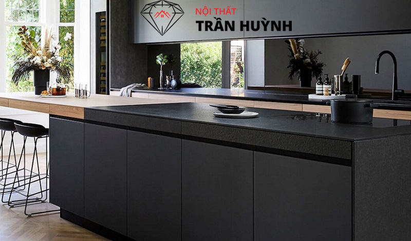 Đá Solid Surface Màu Đen – Vẻ Đẹp Mạnh Mẽ Cho Thiết Kế Đương Đại