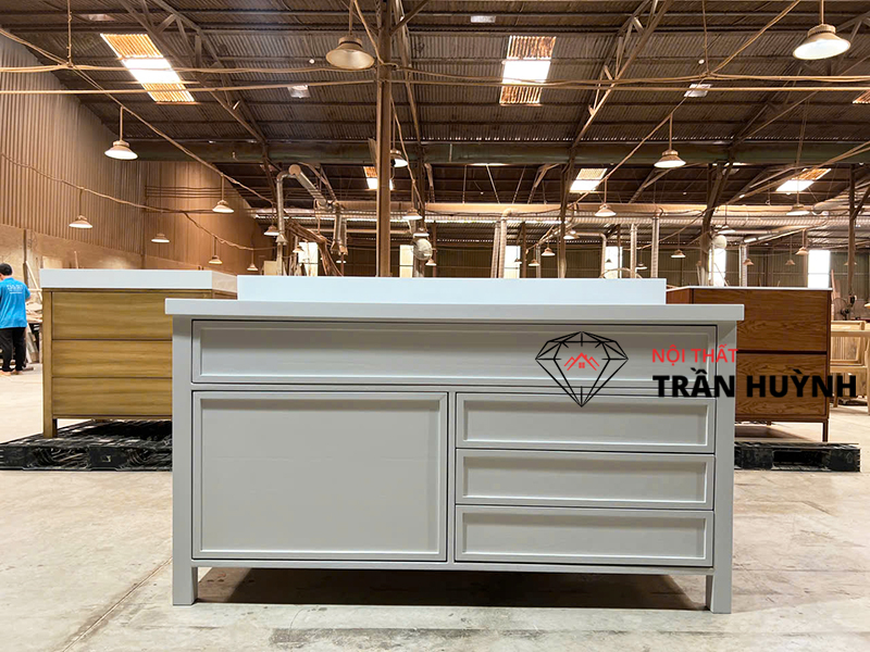 Tủ Mặt Đá Solid Surface Cao Cấp | Gia Công Số Lượng Lớn