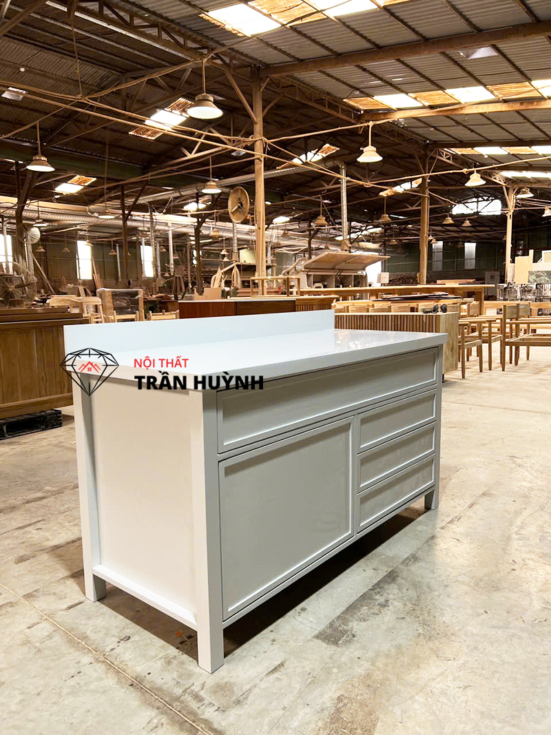Tủ Mặt Đá Solid Surface Cao Cấp | Gia Công Số Lượng Lớn