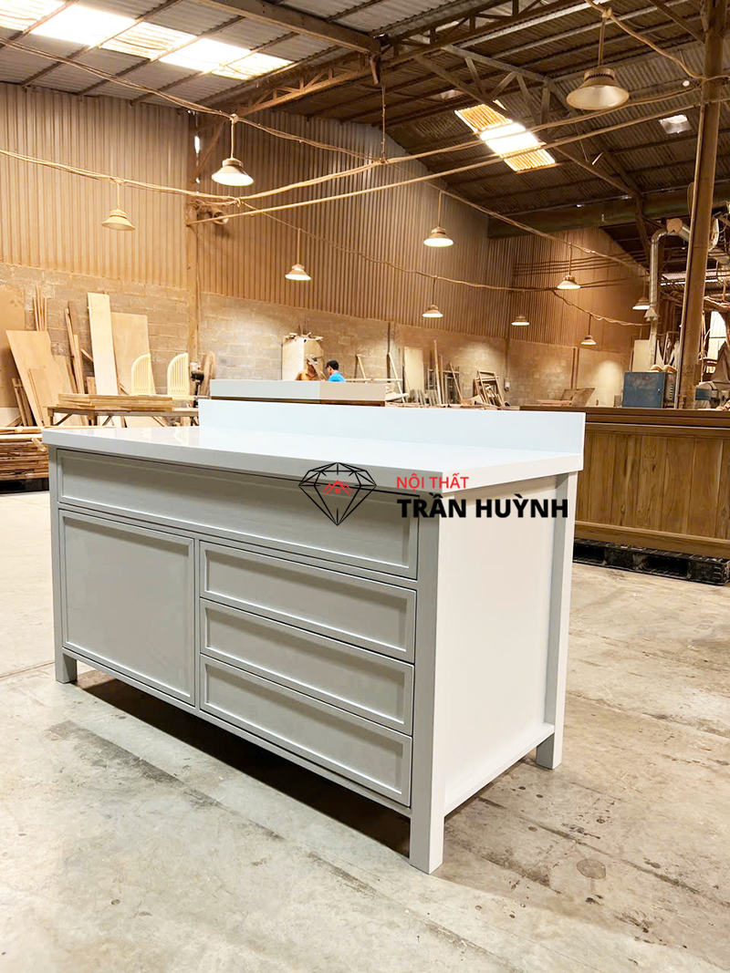 Tủ Mặt Đá Solid Surface Cao Cấp | Gia Công Số Lượng Lớn