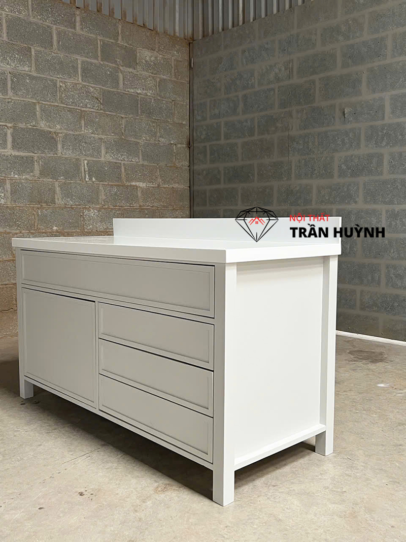 Tủ Mặt Đá Solid Surface Cao Cấp | Gia Công Số Lượng Lớn