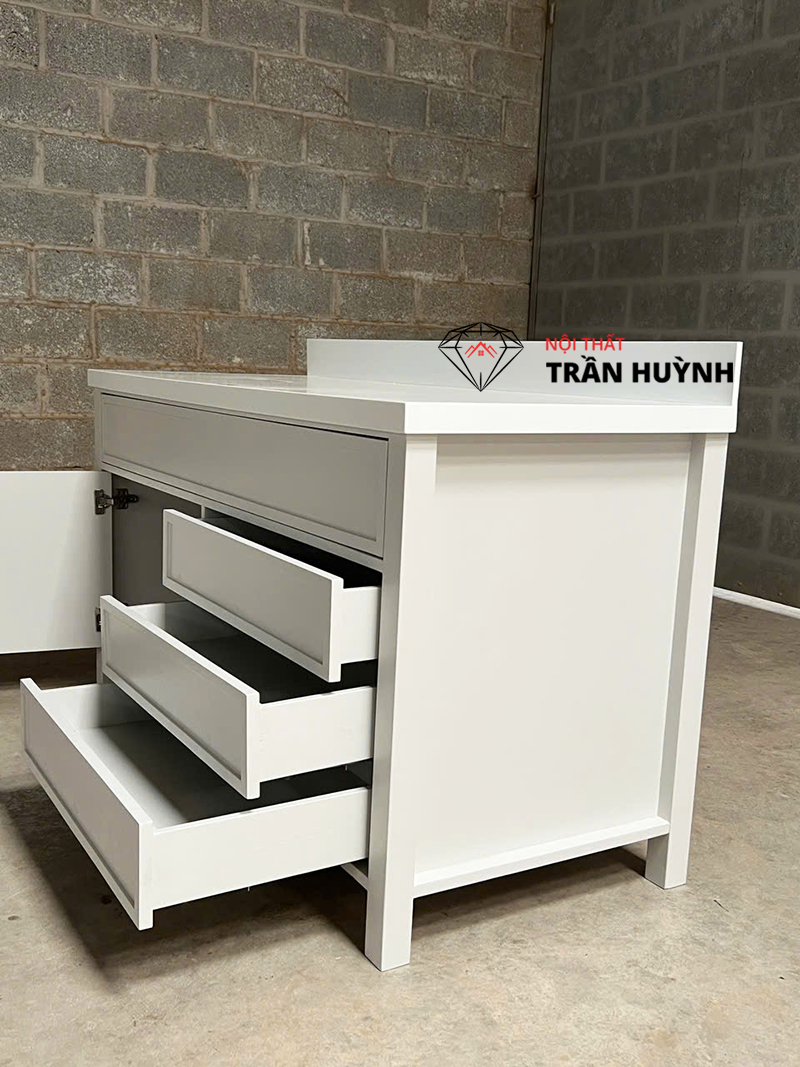 Tủ Mặt Đá Solid Surface Cao Cấp | Gia Công Số Lượng Lớn