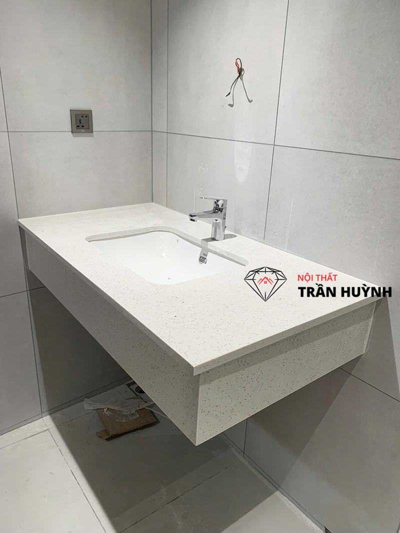 Hoàn Thiện Bếp Đá Kim Sa Trắng Tại Linh Đông – Thủ Đức