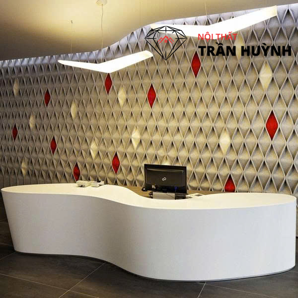 Ý Tưởng Thiết Kế Quầy Lễ Tân Với Đá Solid Surface Sang Trọng, Hiện Đại