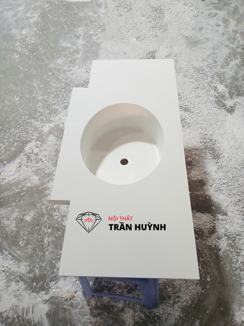 Thiết Kế Lavabo Đá Solid Surface – Vẻ Đẹp Tối Giản, Dễ Bảo Dưỡng