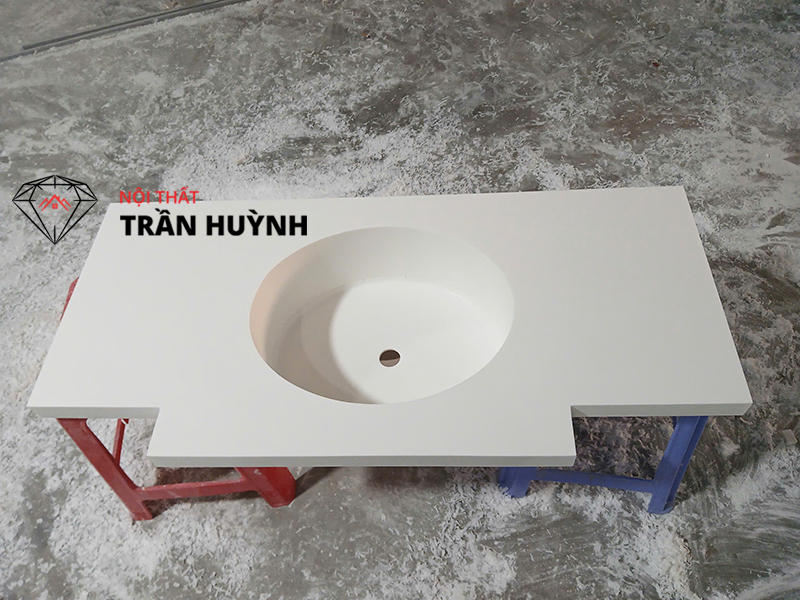 Thiết Kế Lavabo Đá Solid Surface – Vẻ Đẹp Tối Giản, Dễ Bảo Dưỡng