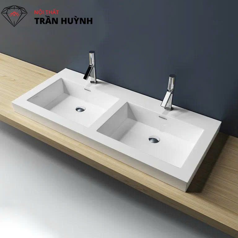 Thiết Kế Lavabo Đá Solid Surface – Vẻ Đẹp Tối Giản, Dễ Bảo Dưỡng