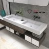 Thiết Kế Lavabo Đá Solid Surface – Vẻ Đẹp Tối Giản, Dễ Bảo Dưỡng