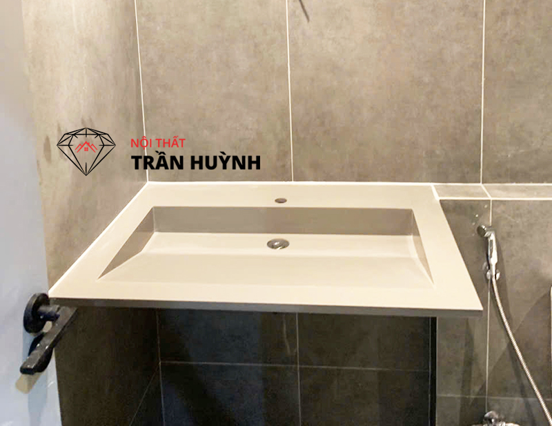 Lavabo Đá Solid Surface Treo Tường Tại Quận 2
