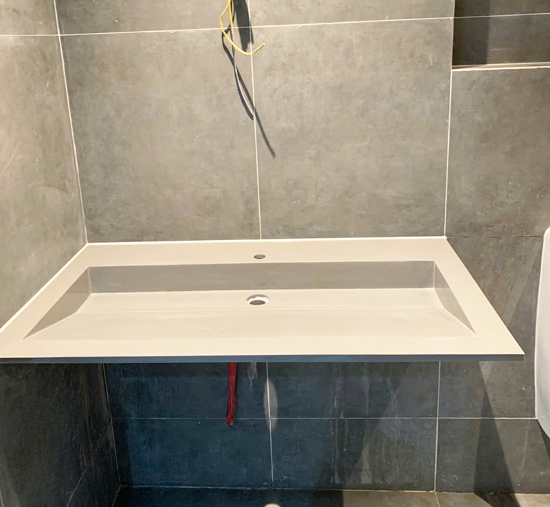 Lavabo Đá Solid Surface Treo Tường Tại Quận 2