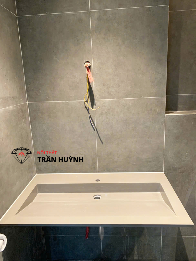 Dự Án Thi Công Lavabo Đá Solid Surface Treo Tường Tại Quận 2 Sang Trọng
