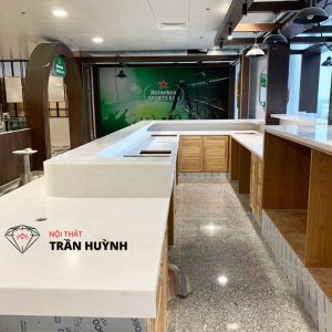 Thi Công Quầy Đá Solid Surface Công Trình Sân Bay Hà Nội Đẹp, Chuẩn Kỹ Thuật