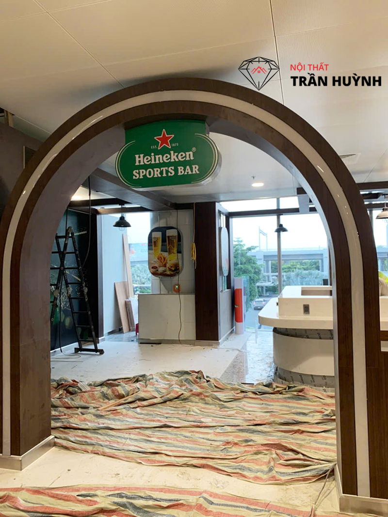 Thi Công Quầy Đá Solid Surface Công Trình Sân Bay Hà Nội Đẹp, Chuẩn Kỹ Thuật
