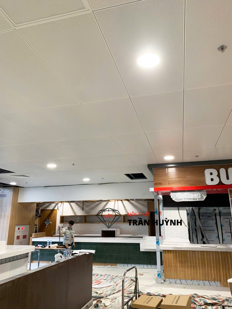 Thi Công Quầy Đá Solid Surface Công Trình Sân Bay Hà Nội Đẹp, Chuẩn Kỹ Thuật