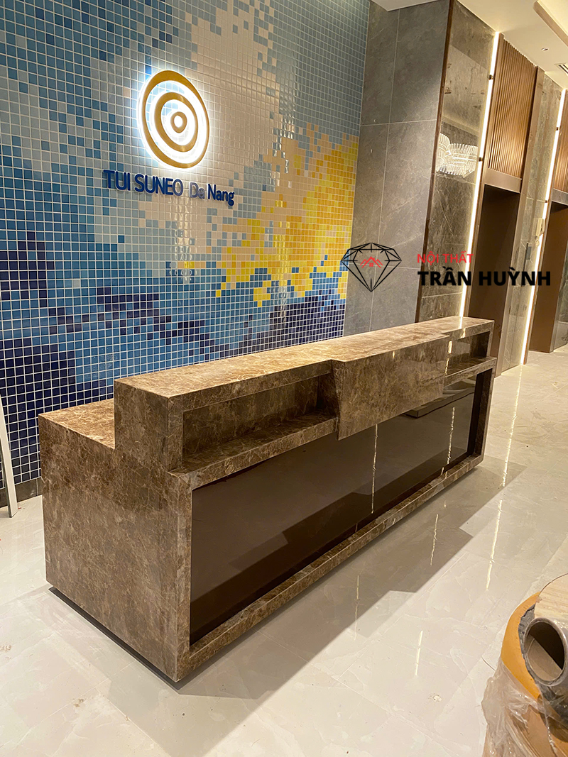Dự Án Thi Công Quầy Đá Marble Emperador Tại AEON Mall Đà Nẵng